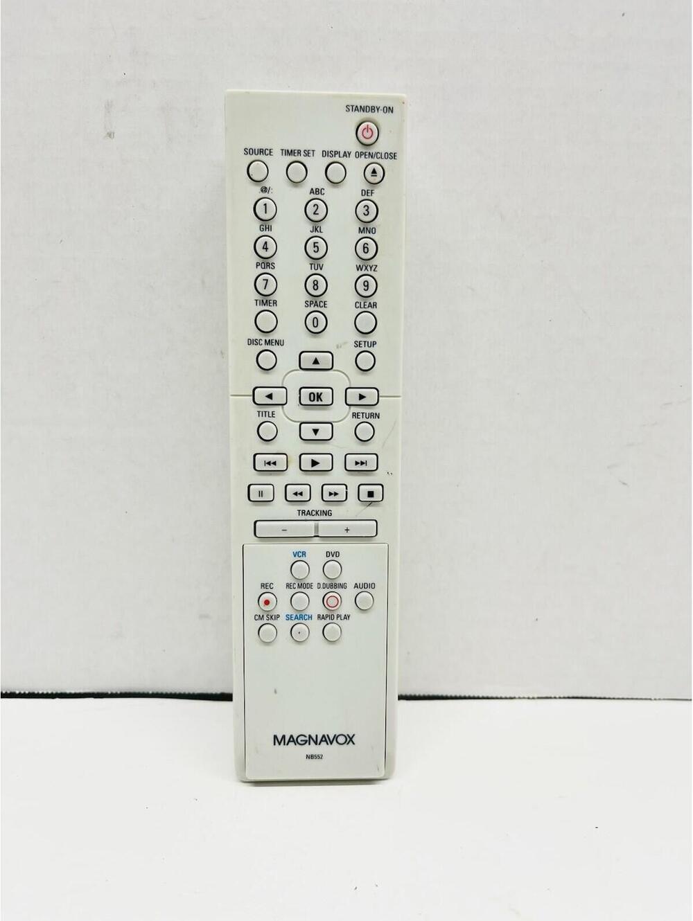Authentic Magnavox Remote Control NB552, for DVDR / VCR Combo, Genuine OEM